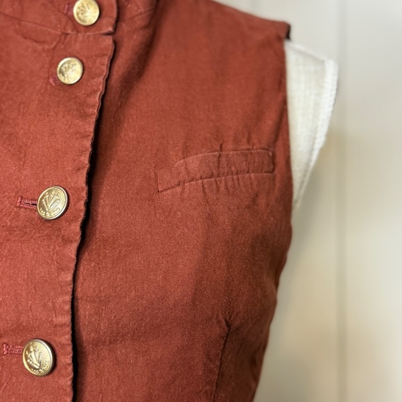 Rag & Bone Women's Slade Linen-Blend Vest Size 4 - Picture 9 of 14